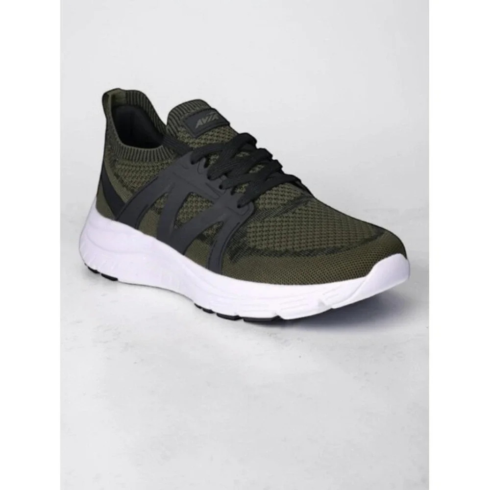Avia Quickflash Knit Running Sneakers Olive Green Men's Size 9 New NWT
